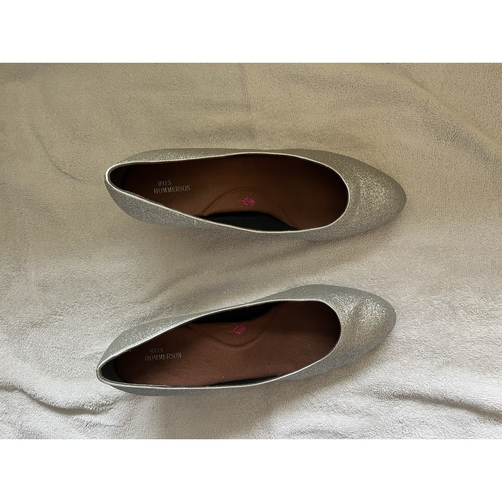Ros Hommerson Sparkly Heels Size 11 Silver - Picture 4 of 13